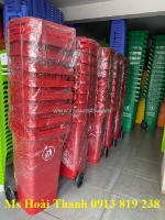 Thùng rác công cộng 120l giá rẻ quận 7  0913 819238 ms thanh