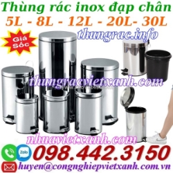 Thùng rác inox đạp chân giá sốc call/zalo 0984423150