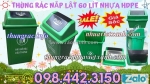 Thùng rác nhựa nắp lật 60 lít