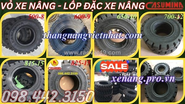 Vỏ xe nâng casumina bánh đặc - lốp đặc xe nâng casumina giá cực sốc call 0984423150 – huyền