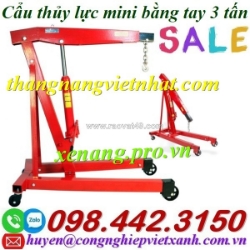 Cẩu thủy lực mini bằng tay 3 tấn giá rẻ