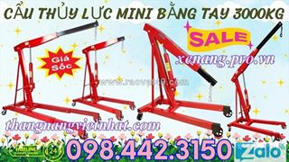 Cẩu thủy lực mini bằng tay 3 tấn giá rẻ