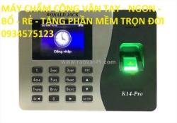 Máy chấm công ronald jack k14-pro gọn nhẹ tiện lợi cho văn phòng