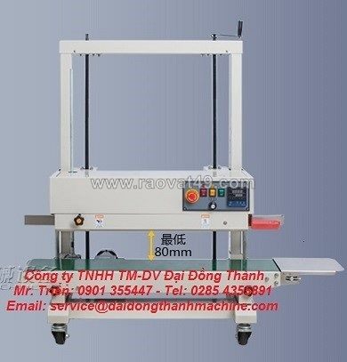 Máy hàn miệng bao băng tải liên tục frd-1000wl(túi đứng)