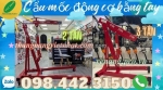 Cẩu thủy lực mini bằng tay 2 tấn - cẩu mốc động cơ 3 tấn sale giá cực sốc