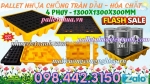 Pallet chống tràn dầu - hóa chất 4 phuy - kt 1300x1300x300mm
