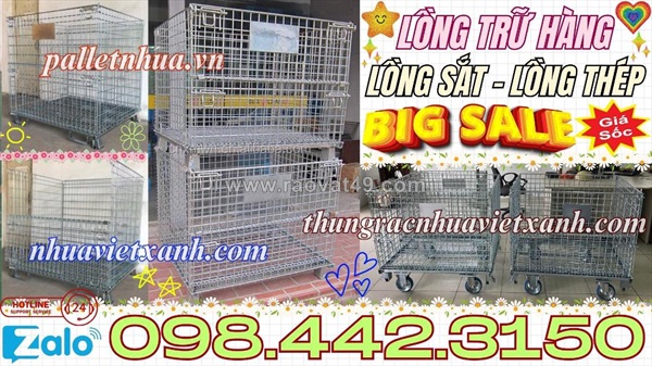 Lồng trữ hàng - pallet lưới