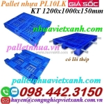 Pallet nhựa pl10lk 1200x1000x150mm có lõi thép