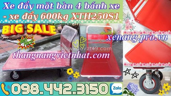 Xe đẩy xth250s1 - xe đẩy hàng 600kg