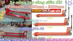 Xe nâng tay càng siêu dài 1.5m - 1.8m - 2m acl - noblelift