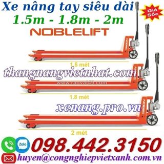 Xe nâng tay càng siêu dài 1.5m - 1.8m - 2m acl - noblelift