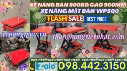 Xe nâng mặt bàn wp500 - 500kg nâng cao 900mm sale giá cực sốc