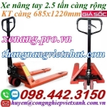 Xe nâng tay 2.5 tấn càng rộng ac25m niuli