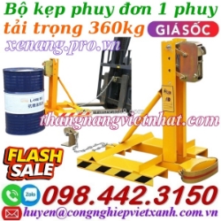 Bộ kẹp gắp 1 thùng phuy đơn 360kg giá tốt - siêu khuyến mãi