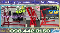 Cẩu mốc động cơ bằng tay 2 tấn