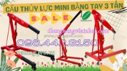 Cẩu thủy lực mini bằng tay 3 tấn giá rẻ