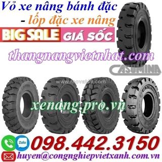 Lốp xe nâng vỏ đặc casumina - vỏ xe nâng lốp đặc casumina dùng cho xe nâng động cơ