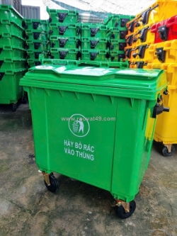 Cung cấp xe đẩy rác 1100 lit giá rẻ - mrs hoài thanh  0913 819 238