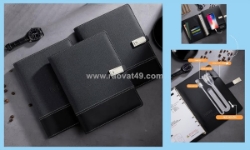 Cung cấp sổ tay đa năng kèm sạc dự phòng in khắc logo theo yêu cầu tphcm