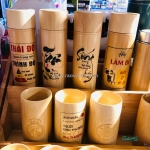 Bình giữ nhiệt vỏ trúc in logo- top #1 quà tặng doanh nghiệp được yêu thích