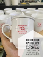 Khắc laser phú màu lên các sản phẩm sành sứ tại hcm