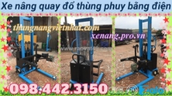 Xe nâng quay đổ thùng phuy bằng điện 500kg nâng cao 1.6 mét edt500-m - gamlift
