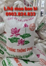 Bao đựng gạo từ thiện có sẵn, quai sách tiện dụng