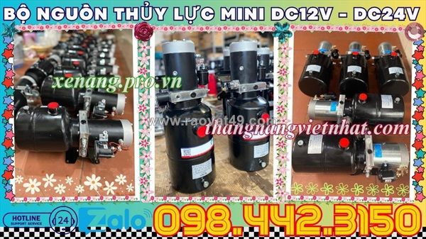 Bộ nguồn thủy lực mini - bơm thủy lực mini 12v - 24v