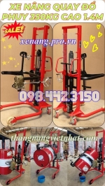 Xe nâng quay đổ phuy cot-0.35 - 350kg nâng cao 1.4 mét giá rẻ