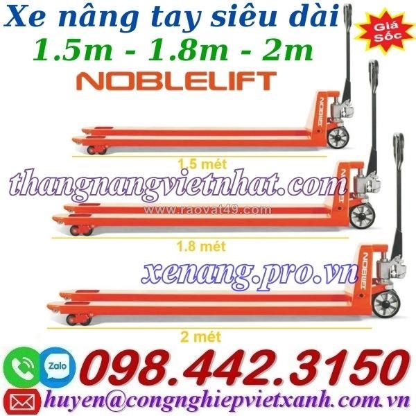 Xe nâng tay càng siêu dài 1.5m - 1.8m - 2m acl - noblelift