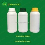 Chai nhựa 500ml, chai nhựa 1 lít, chai nhựa đựng chất lỏng, chai nhựa đựng thuốc trừ sâu, nông dược.