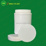 Hủ nhựa 500gr, 1kg dùng để đựng bột ngũ cóc, bột đậu nành, thuốc