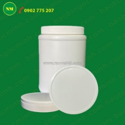 Hủ nhựa 500gr, 1kg dùng để đựng bột ngũ cóc, bột đậu nành, thuốc