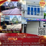 Bán nhà mặt tiền 196 phú thọ hòa, vị trí vip chợ vải, giá chỉ 8,4 tỷ. quận tân