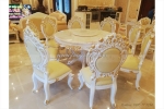 Bộ bàn ghế ăn tân cổ điển tại biệt thự splendora an khánh