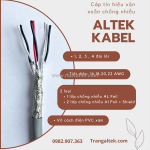 Cáp tín hiệu vặn xoắn chống nhiễu awg - altek kabel