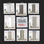 Cửa gỗ carbon sang trọng từ hoabinhdoor