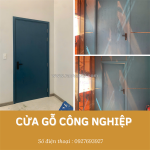 Cửa gỗ công nghiệp phòng ngủ mdf melaminte
