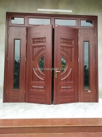 Cửa thép vân gỗ tại châu thành – tây ninh
