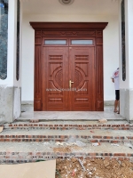 Cửa thép vân gỗ tại trà vinh | lắp đặt tận nơi