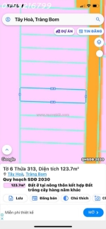 Đất nền tây hòa trảng bom đồng nai sổ riêng thổ cư đón đầu đường vành đai 4