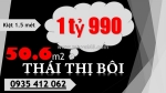 Đất thái thị bôi chỉ 1 tỷ 990