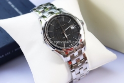 Đồng hồ nam hamilton mặt đen - dây thép automatic - new 100% size 40mm