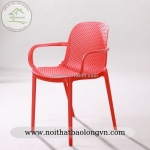 Ghế cafe nhựa đúc có tay