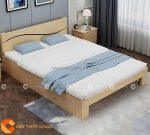 Giường ngủ gỗ tự nhiên thiết kế tối giản hiện đại