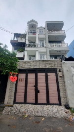 Hẻm xe tải thông ngay emart -phan huy ích phường 12 quận gò vấp- nhà 4 tầng -