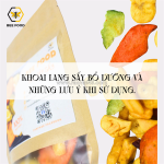 Khoai lang sấy bổ dưỡng và những lưu ý khi sử dụng.