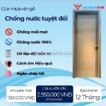 Lựa chọn hiện đại, bền bỉ và tiện ích từ cửa nhựa gỗ composite