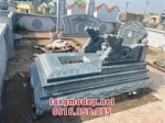 Mẫu mộ đá xanh đen không mái đẹp, giá tốt