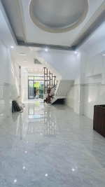 Nhà mới đẹp,hxh bùi tư toàn, an lạc, quận bình tân. dt 72m2 x 3 tầng . nở hậu